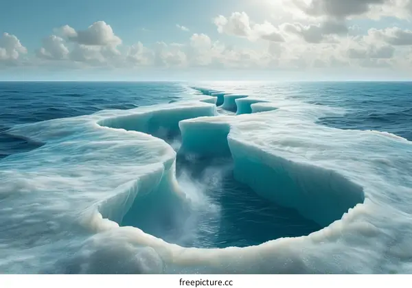 Iceberg in the Arctic Ocean