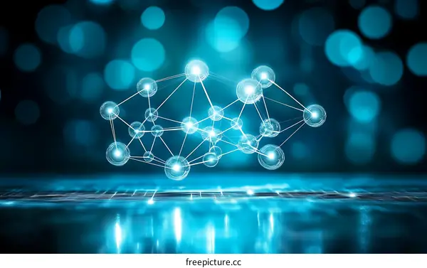 Abstract Digital Network Structure Illustration