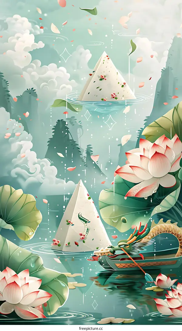 Dragon Boat Festival Rice Dumplings Illustration
