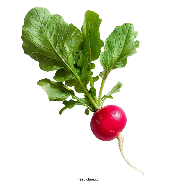 [Transparent Background PNG]Fresh Radish on White Background