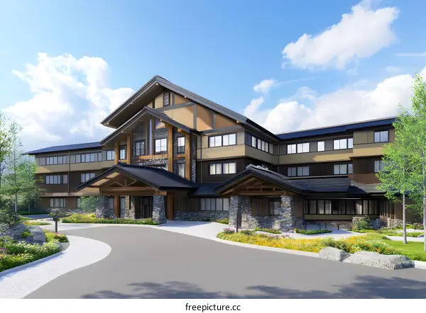 Mountain View Resort Exterior Design