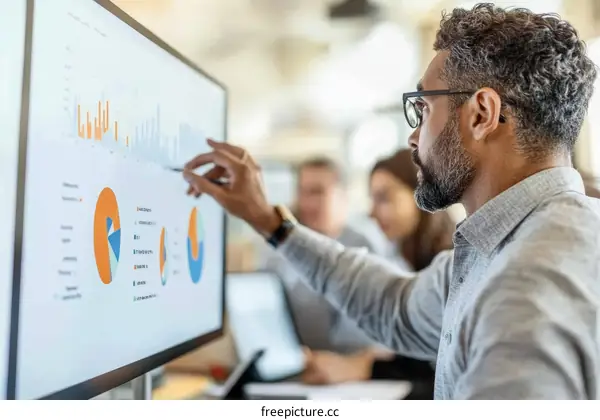 Business Meeting Presentation on Interactive Display