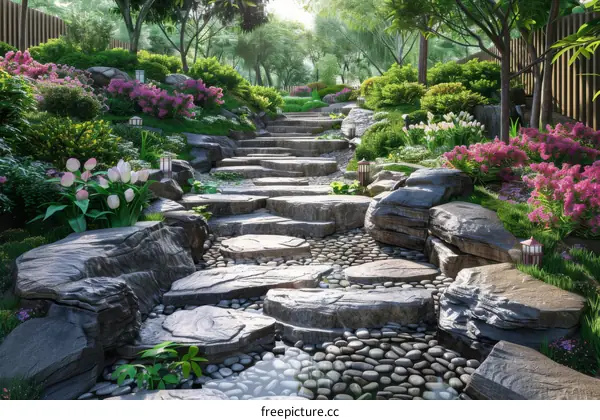 3D Garden Landscape Design Visualizations