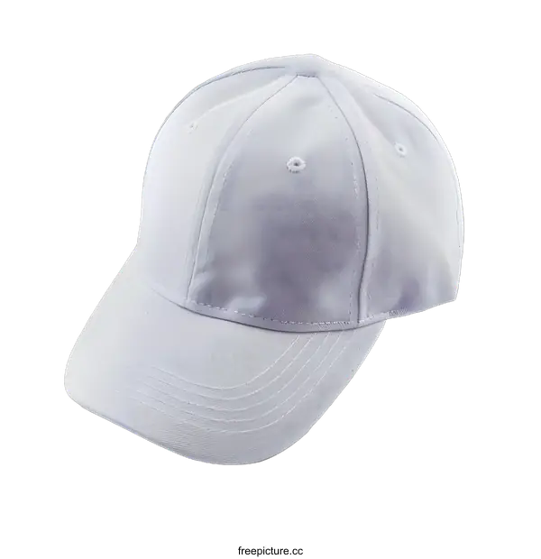 [Transparent Background PNG]Blank White Baseball Cap on White Background