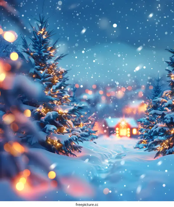 A snowy winter landscape