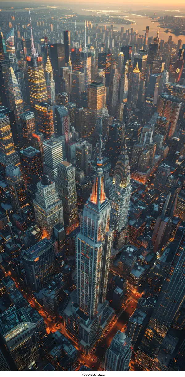 New York City Skyline at Dusk