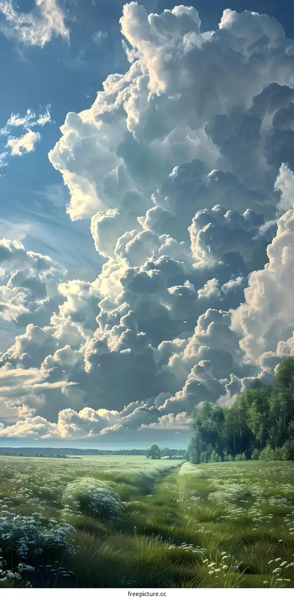 A beautiful summer day in the countryside