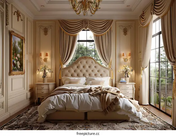 European luxury bedroom