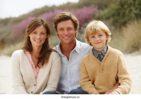 Happy Family Outdoor Portrait