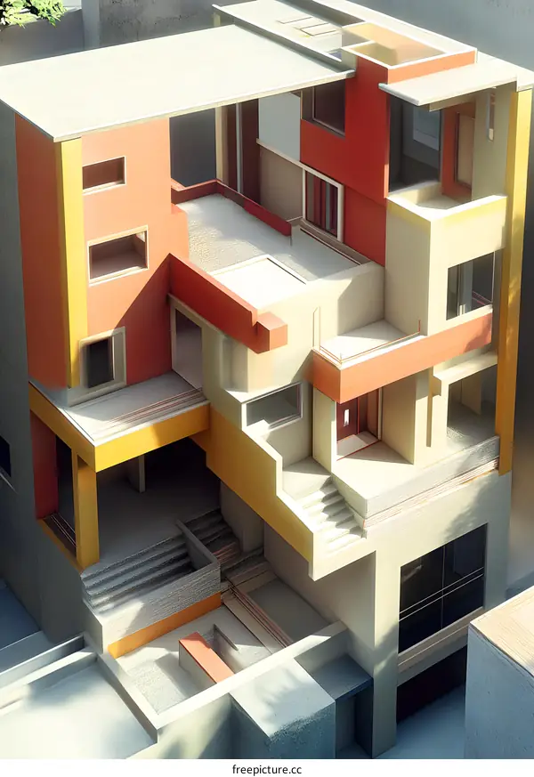 Modern Architecture Abstract Building Illustration