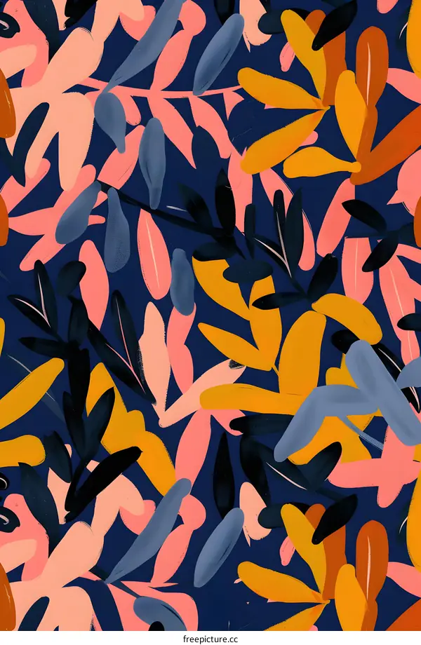 Abstract Floral Seamless Pattern