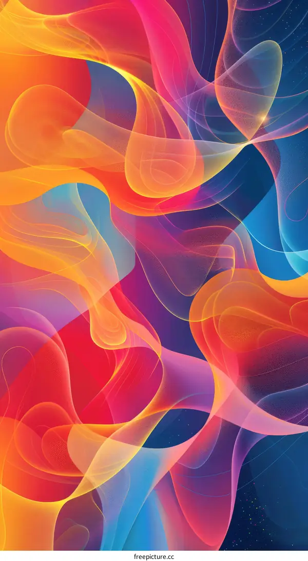 Colorful abstract background with flowing liquid shapes