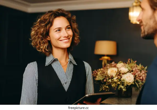 Hotel Receptionist Interaction with Guest