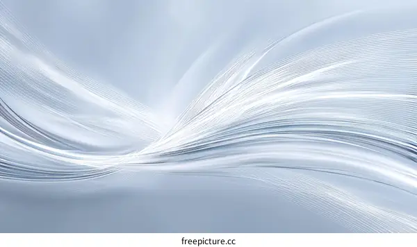 Abstract Light Gray Flowing Lines Background Design