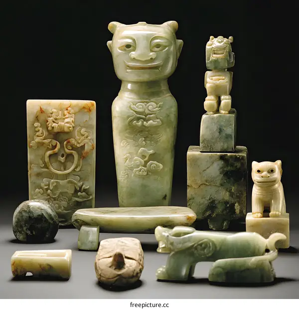 Collection of Ancient Jade Artifacts