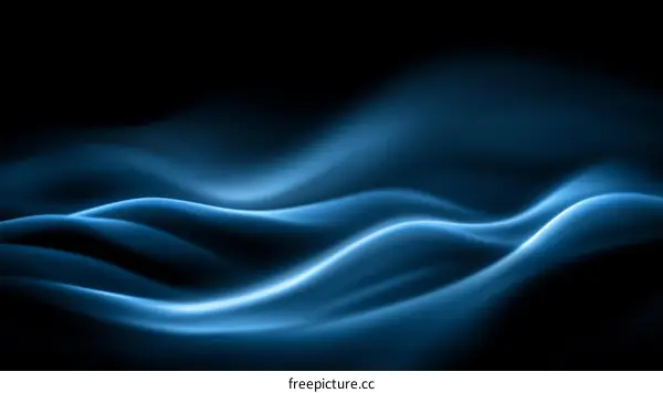 Abstract Blue Waves Background Design