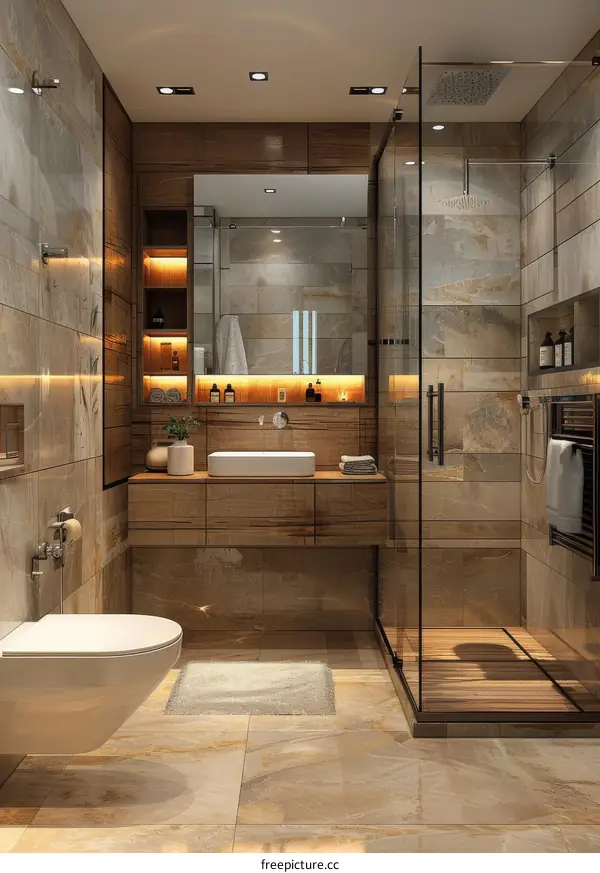 Modern Luxury Bathroom Design Interior