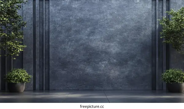 Modern Minimalist Exterior Wall Decor Illustration