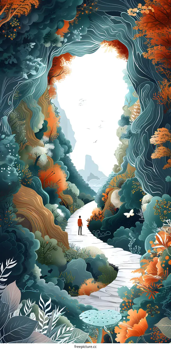 The path through the magic forest