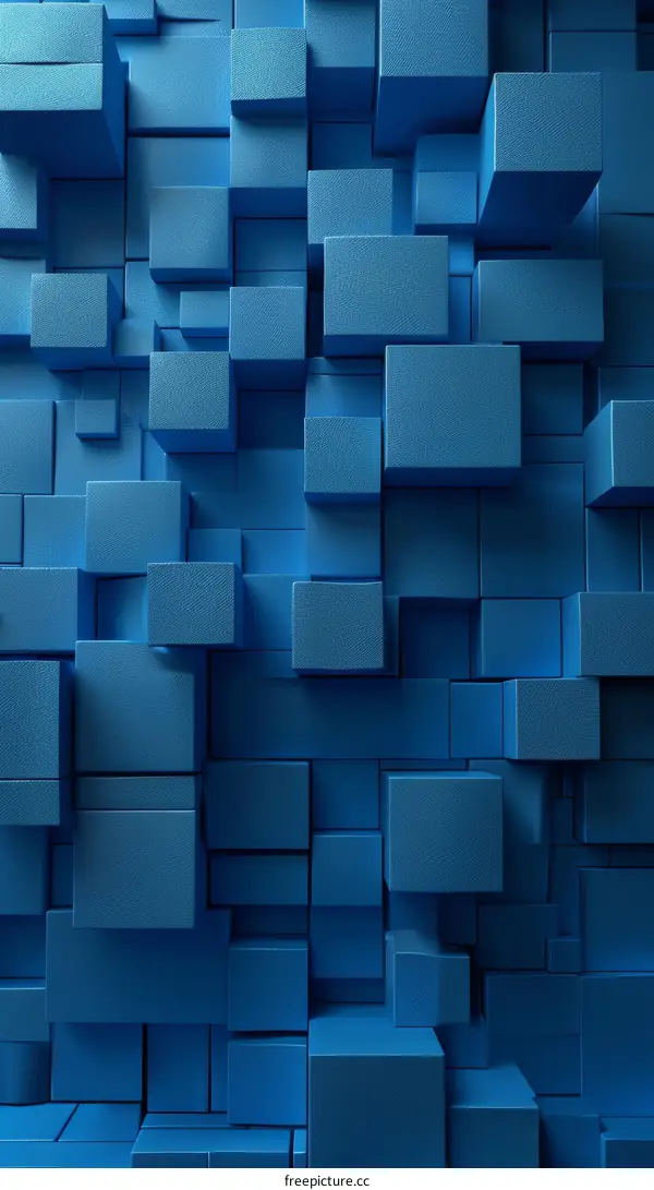 Blue geometric pattern