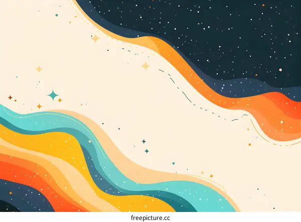 Retro Wavy Background