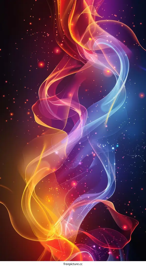 Colorful Abstract Background with Wavy and Vibrant Patterns