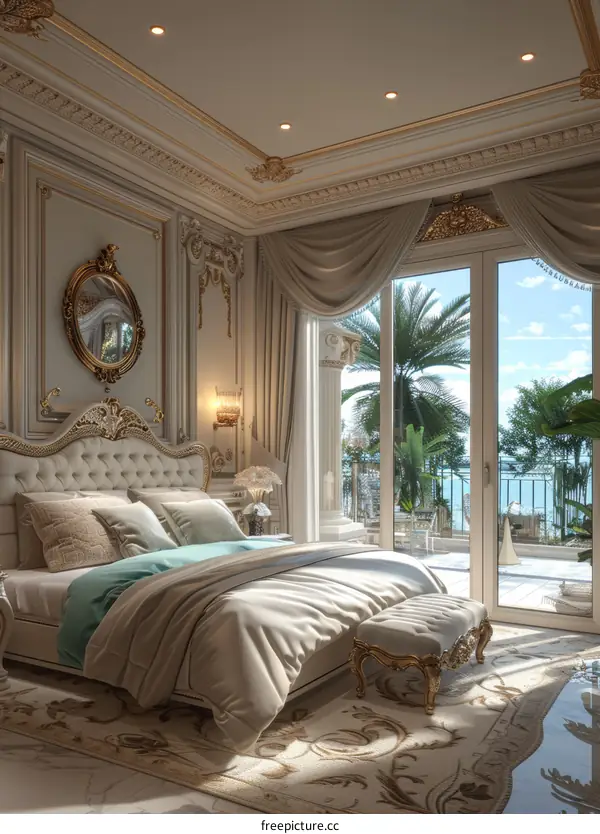 Luxury Bedroom Interior Design Illustration
