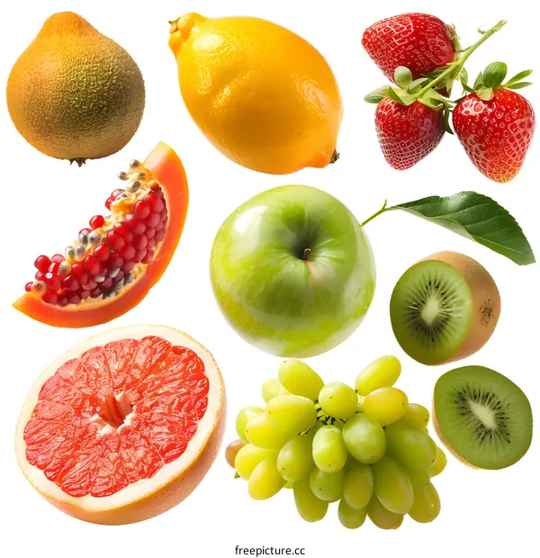 Collection of Fresh and Colorful Fruits