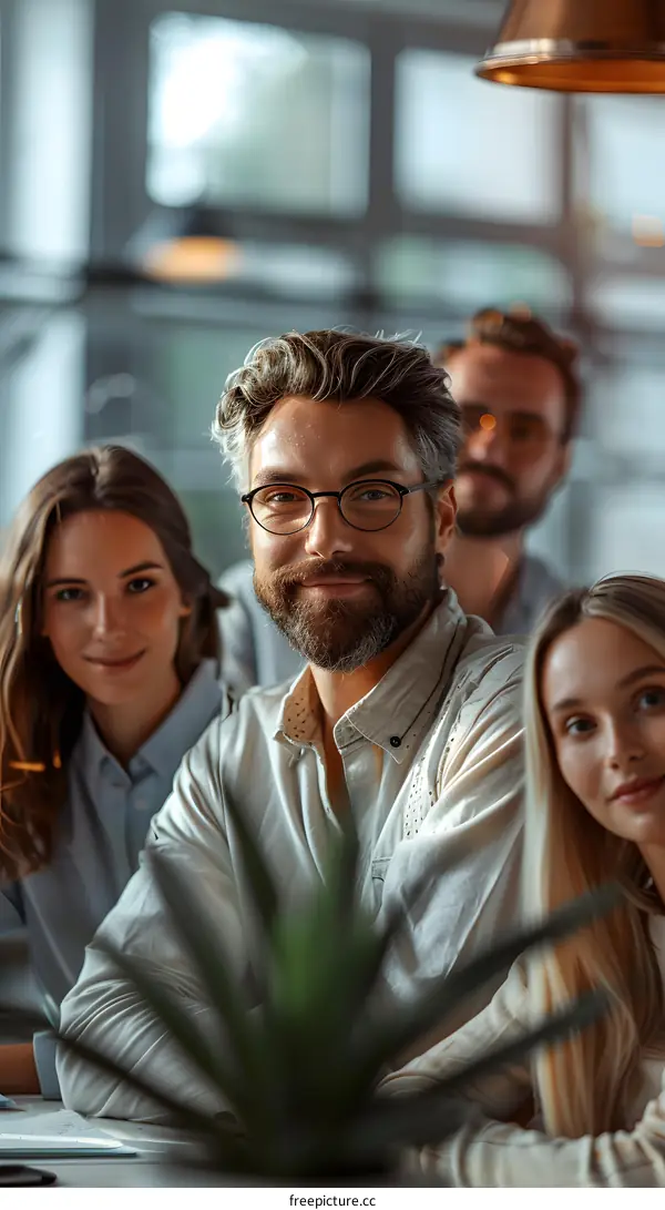 portrait of a group of business people