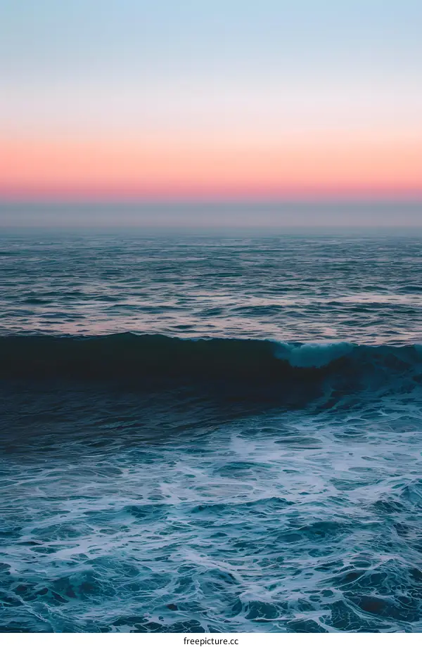 Ocean Waves During Sunset