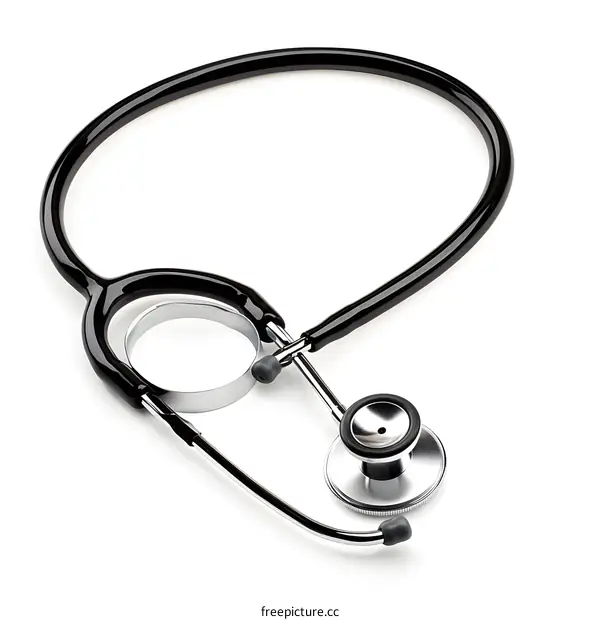 Medical Stethoscope on White Background