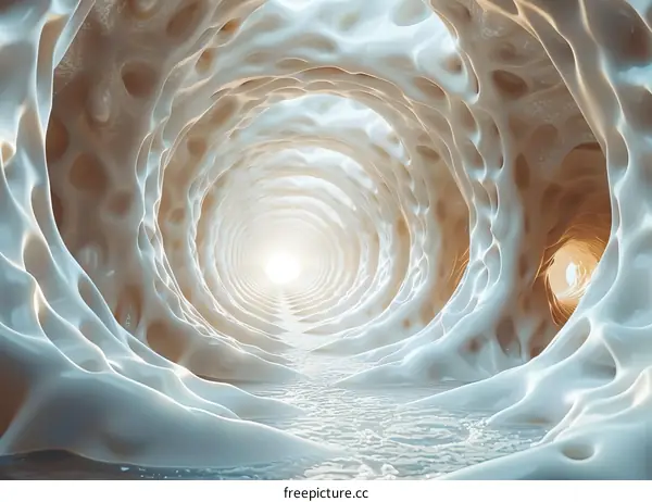 Organic Tunnel Structure: Abstract and Surreal