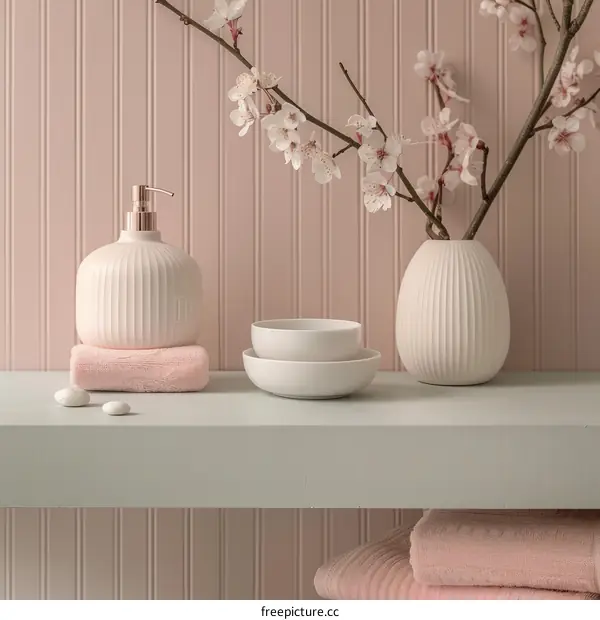 Modern Bathroom Shelves with Sleek Decor