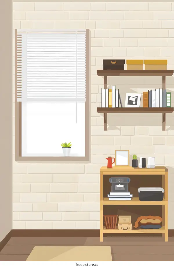 Modern Home Interior Design With Bookshelf