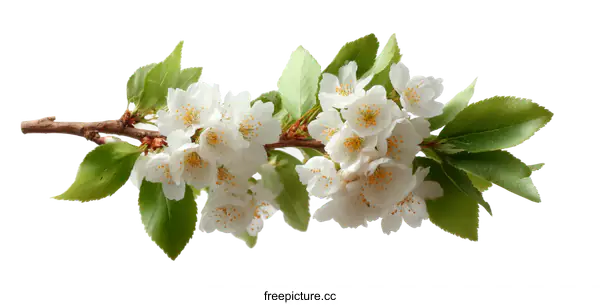 [Transparent Background PNG]Beautiful Spring Cherry Blossom Branch