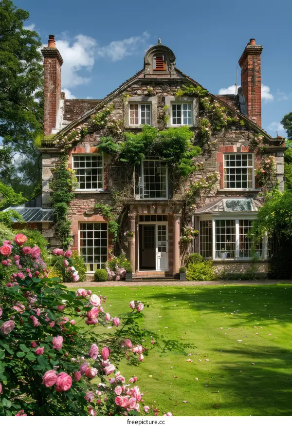English Country House in Summer