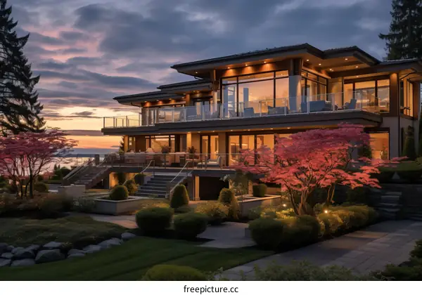 A Stunning Modern Mansion with a Breathtaking Ocean View