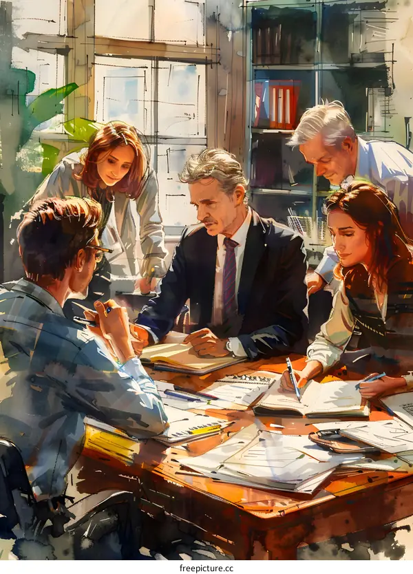 business meeting in the office