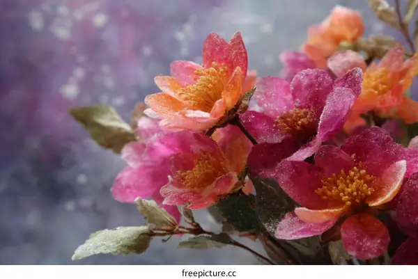 Beautiful Pink and Orange Flowers