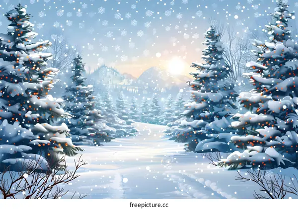 Snowy Winter Landscape