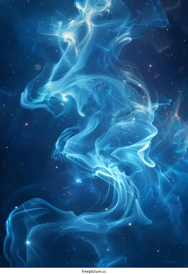 Mystifying Nebula in Azure Expanse