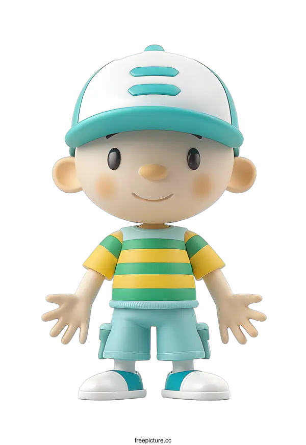 [Transparent Background PNG]3d cartoon character boy