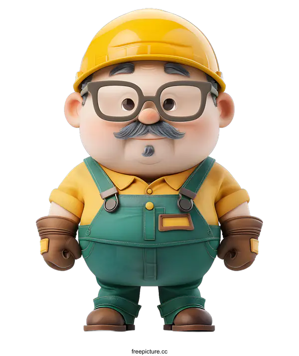 [Transparent Background PNG]Construction worker