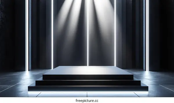 Dark Modern Minimalist Product Display Stage