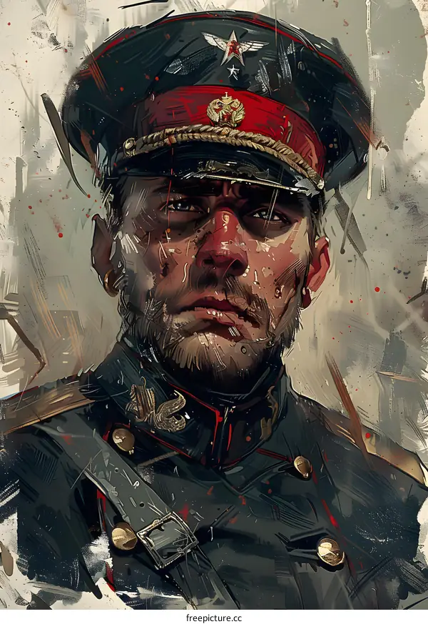 Portrait of a Russian soldier