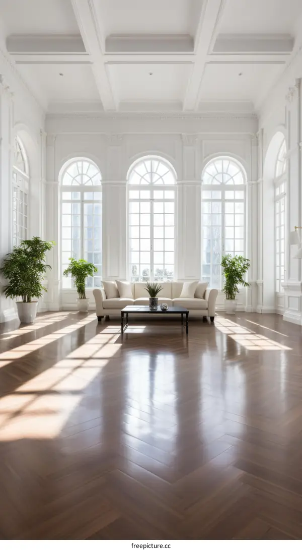 Bright and Airy Living Room With Large Windows