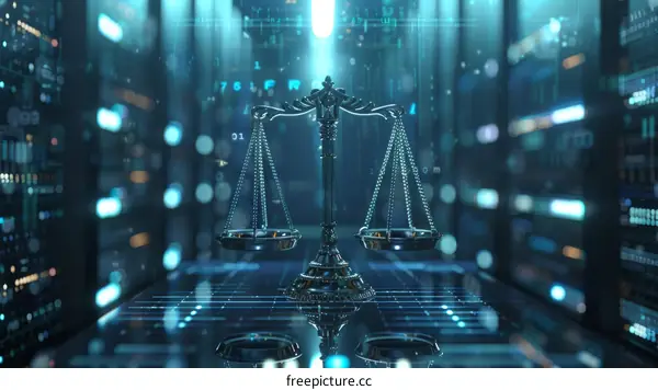Digital justice, scales of justice in digital space
