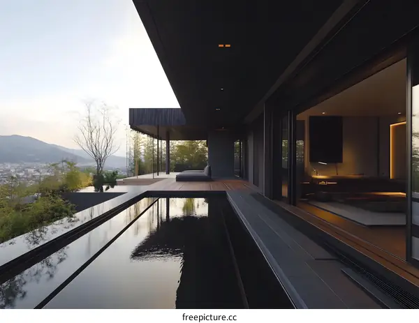 Modern Minimalist Home With Infinity Pool