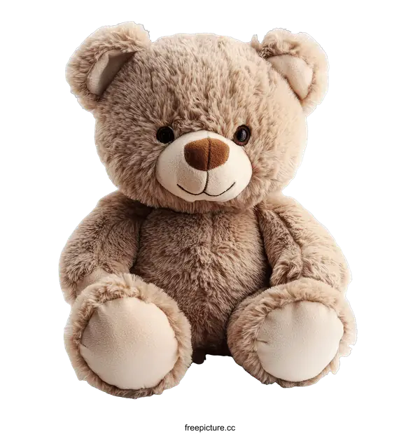 [Transparent Background PNG]Adorable Brown Teddy Bear Plush Toy