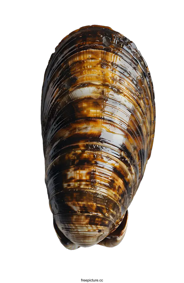[Transparent Background PNG]Seashell Close Up On White Background